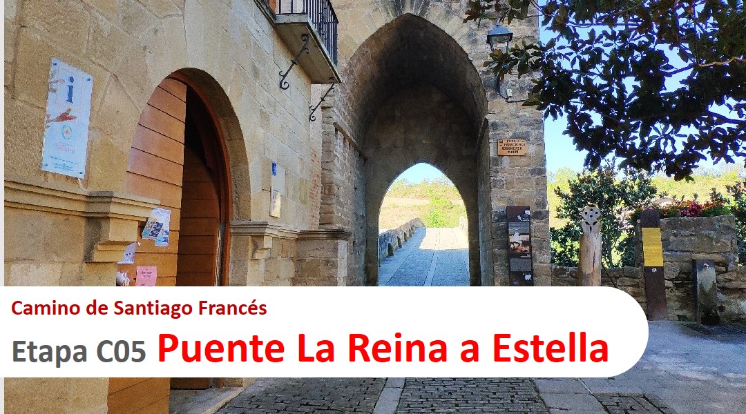 Imagen Etapa C05. Puente la Reina a Estella. Camino de Santiago Francés